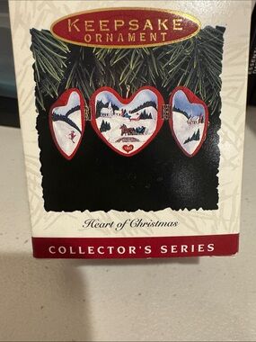 Hallmark Heart of Christmas Ornament - Red and White